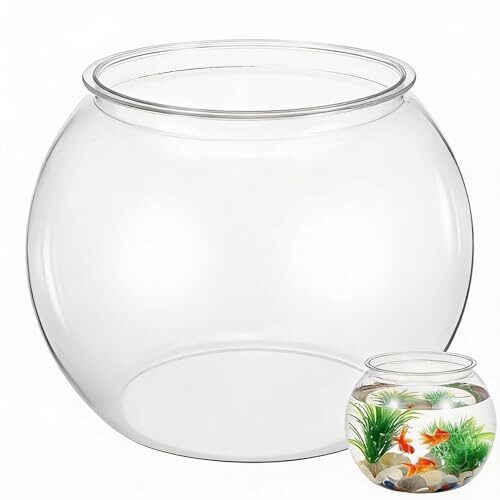Alipis Plastic Goldfish Bowl For Desktop