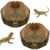 Natural Stump Reptile Water Dish Set of 2