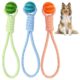 Heavy Duty Dog Rope Toy With Three Colour Balls