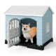 Gymax Outdoor Dog House for Small Dogs