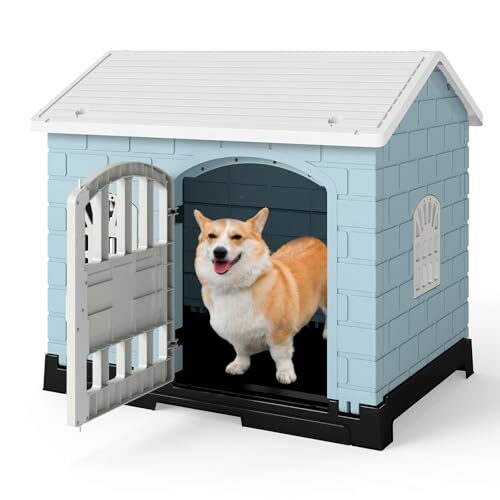 Gymax Outdoor Dog House for Small Dogs