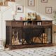 Wooden Double Dog Crate for Two Dogs