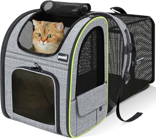 Pecute Expandable Dog Backpack for Cats and Dogs