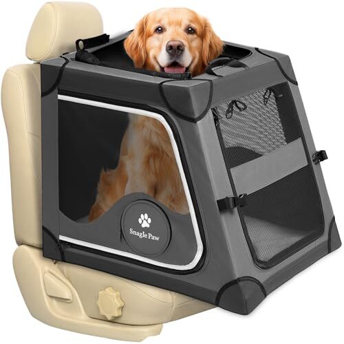 Snagle Paw Large Dog Crate for Car Travel