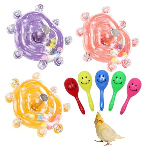 FeiFanChoice Spinning Wheel Bird Toys