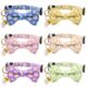 GSrenyu Adjustable Floral Cat Collars With Bells