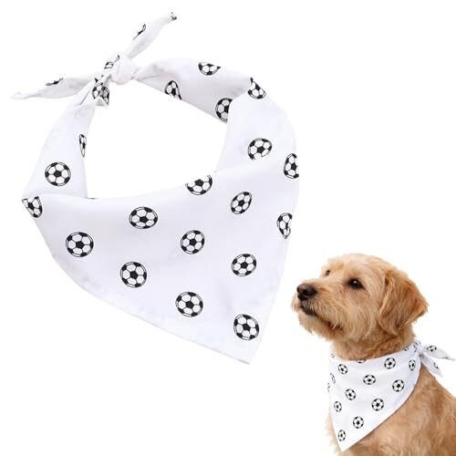 Football Print Dog Bandana for Dogs and Cats