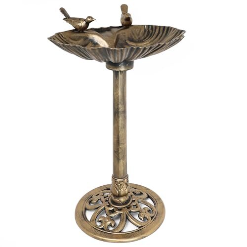 Divchi Freestanding Bird Bath for Garden