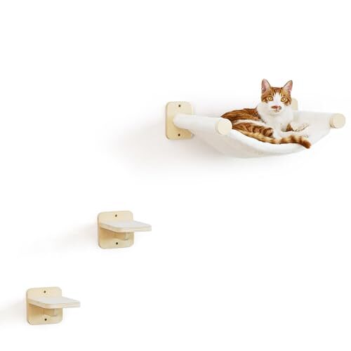 Fukumaru Cat Wall Hammock With Steps