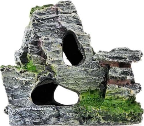 Ghwei Hiding Moss Rock Cave for Aquatic Pets and Reptiles