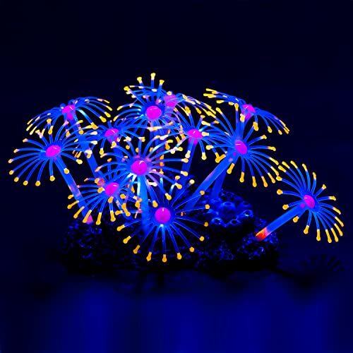Uniclife Glowing Artificial Coral Plant for Fish