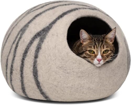 Meowfia Merino Wool Cat Cave for Indoor Cats