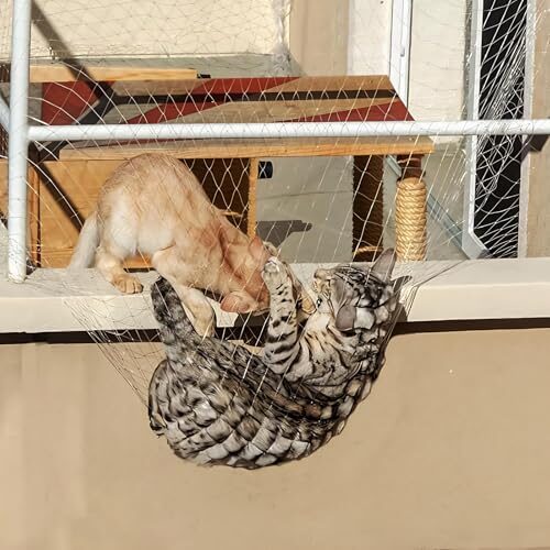 Steel-Reinforced Cat Safety Net for Balconies