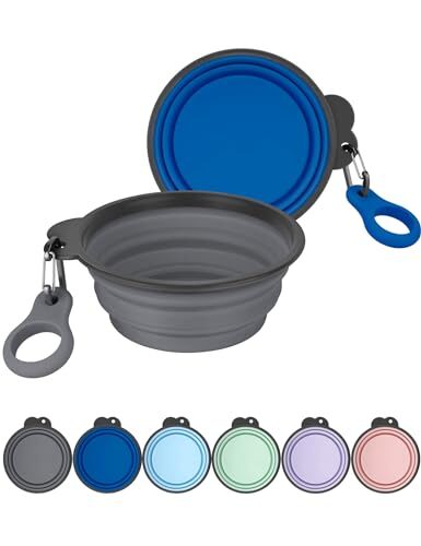 Heouvo Collapsible Dog Bowl for Small Dogs