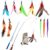 Hianjoo 12-Piece Feather Cat Toy Set