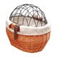 Wicker Bike Dog Carrier for Small Dogs and Cats