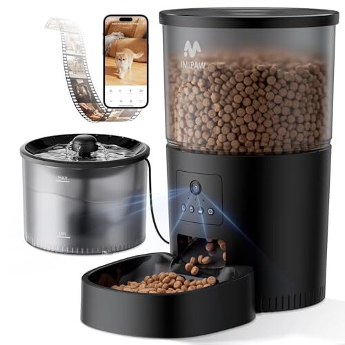 Imipaw Automatic Cat Feeder for Small Cats and Dogs