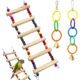 Interactive Bird Toy Set Of 3 With 6-Rung Ladder