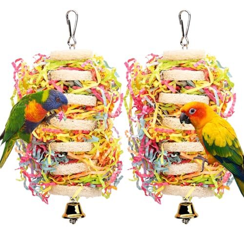 Interactive Shredding Bird Toys With Bell
