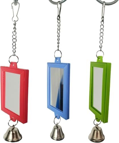Mooff Interactive Bird Mirror for Parrots