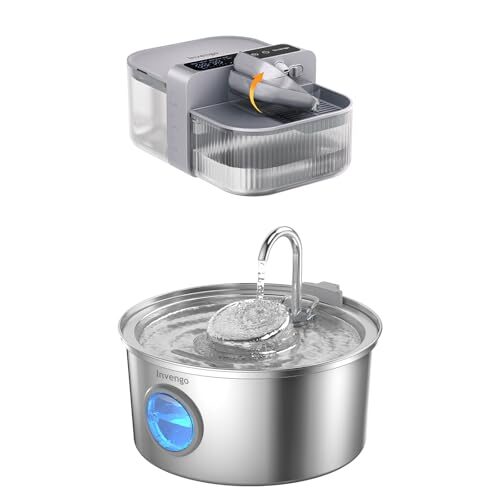 Invengo Cat Fountain Set for Cats and Dogs