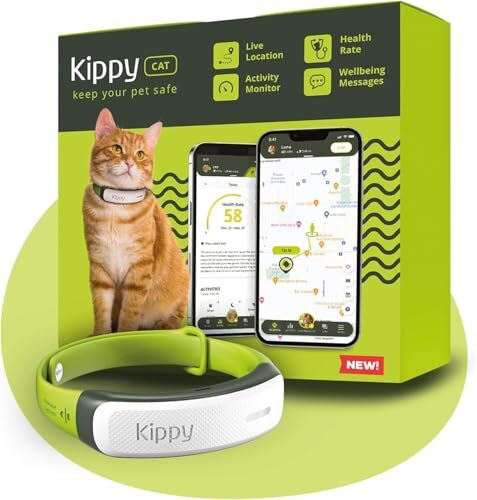 Kippy GPS Cat Tracker Collar with Activity Monitor