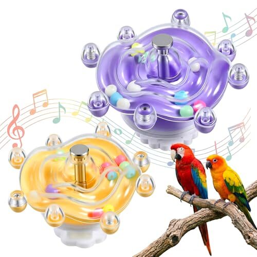 Kynigo Interactive Parakeet Spinner Toys