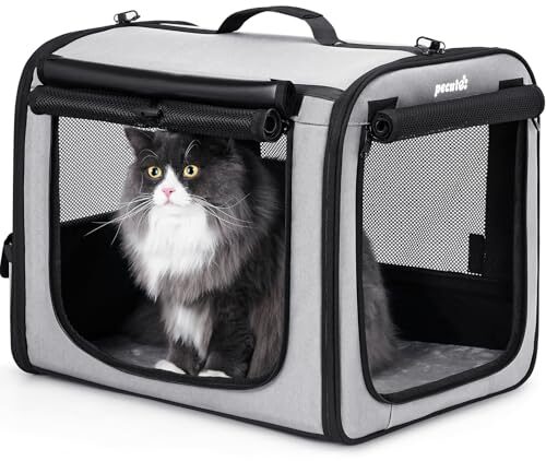 Dog Carrier in Grey for Dogs Under 15kg