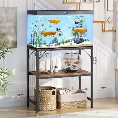 Mahancris 2-Tier Fish Tank Stand With Shelf