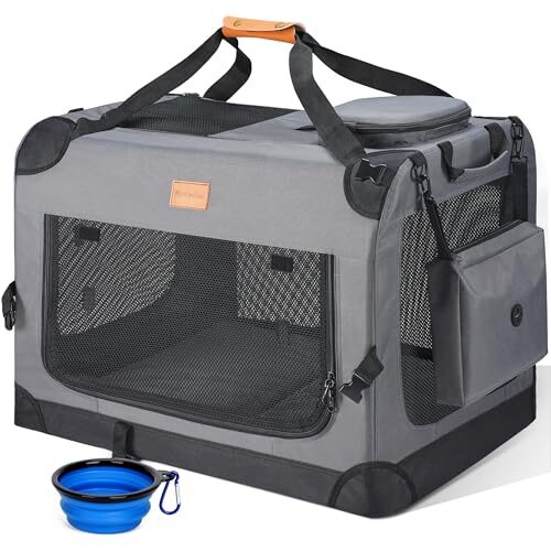 Morpilot Foldable Dog & Cat Carrier Grey