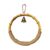YidaSouko Bamboo Bird Swing With Hemp Rope