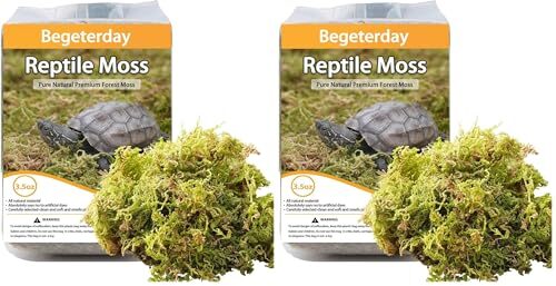 Begeterday Natural Reptile Moss for Reptiles and Amphibians