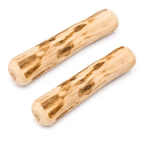 Ziibars Wooden Dog Chew Toy for Puppies