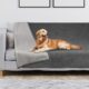 Waterproof Dog Blanket Grey Sherpa Fleece