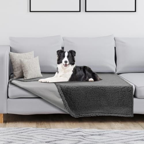 Waterproof Dog Blanket Sofa Cover Grey