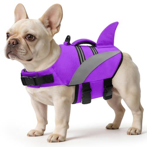 Oslueidy Reflective Dog Lifejacket with Handle