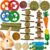 Ousiya Natural Chew Toy Set For Small Animals