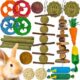 Ousiya Natural Chew Toy Set For Small Animals