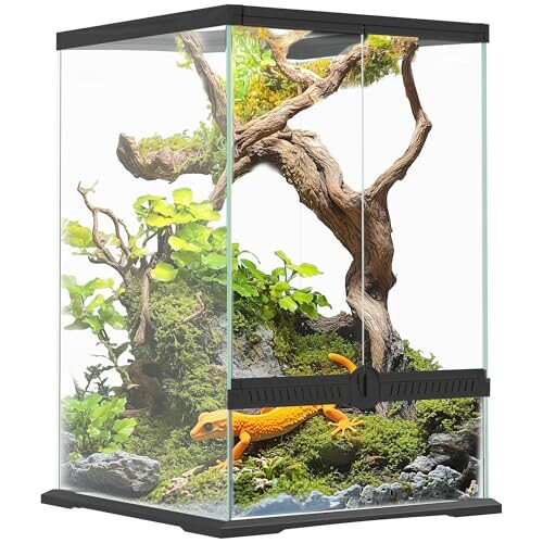 PawHut Escape-Proof Reptile Terrarium