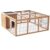 PawHut Outdoor Rabbit Hutch For Small Animals