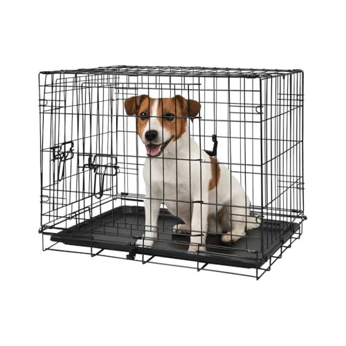 Harbour Housewares Heavy Duty Dog Crate for Small Dogs