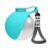Dog Water Bottle with Integrated Bowl, Blue