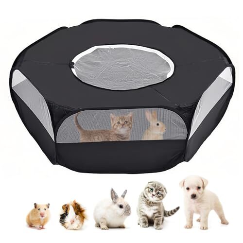 Pop Up Playpen With Cover for Small Animals