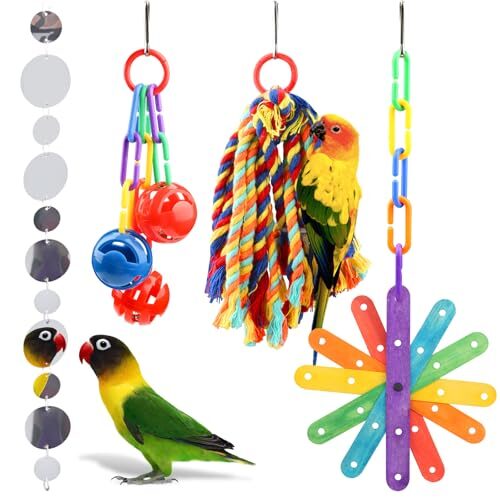 Quozuo Chewing Parakeet Toys 4 Pack