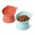 Amazon Basics Cat Bowl 2-Pack, Orange And Blue