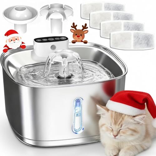 Stainless Steel Cat Fountain