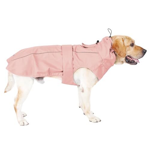 Reflective Pink Dog Coat for Small Dogs