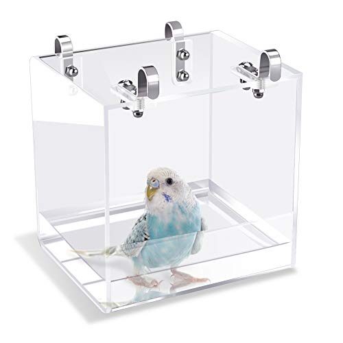 Saderoy Hanging Bird Bathtub Cage Accessory