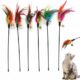 Interactive Feather Cat Toy Set of 6 for Cats