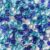 Hiziwimi Decorative Blue Glass Pebbles 800 Pack